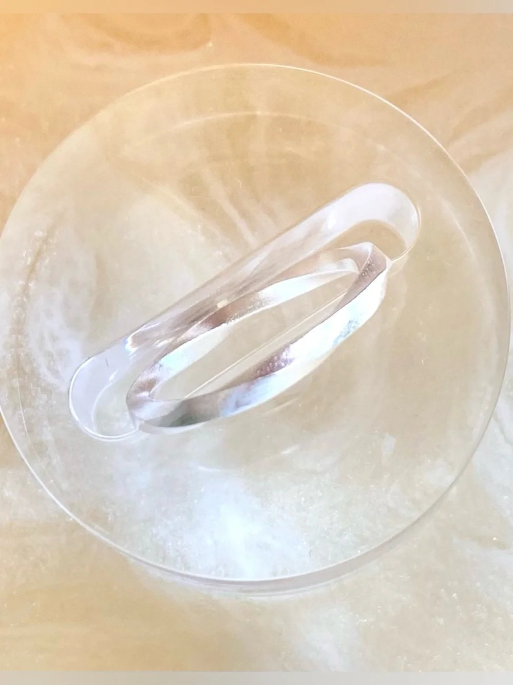 Sterling Silver Twisted Band Ring - Silver